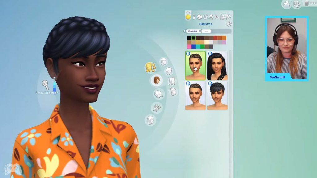 The Sims 4 CAS aktualizacja włosy