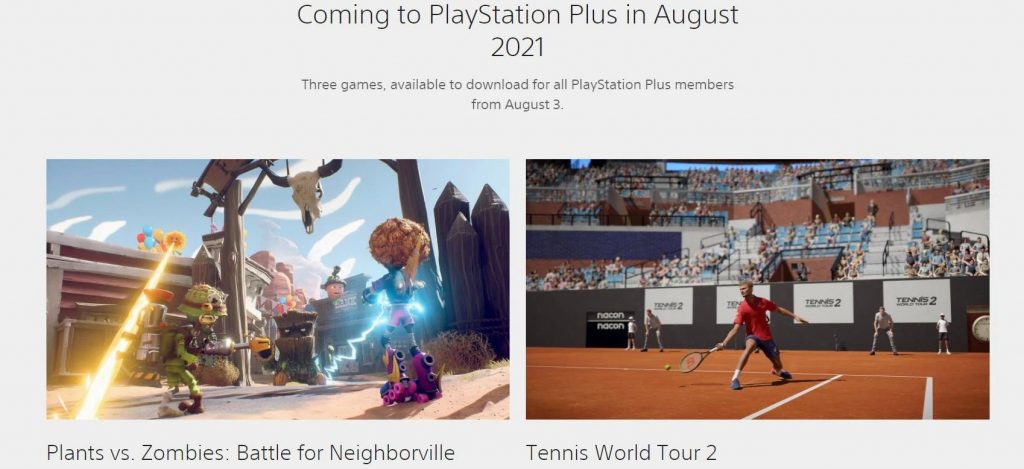 PlayStation Plus sierpień 2021 potwierdzone gry