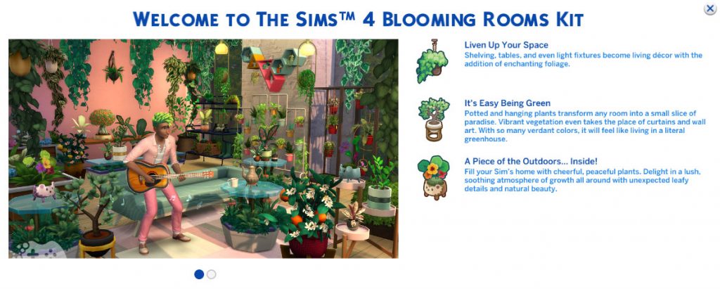 Przegląd obiektów The Sims 4 Kwitnące wnętrza