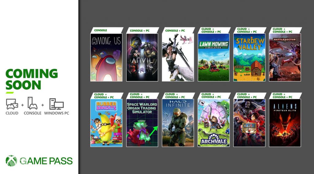 Lista gier Xbox Game Pass grudzień 2021