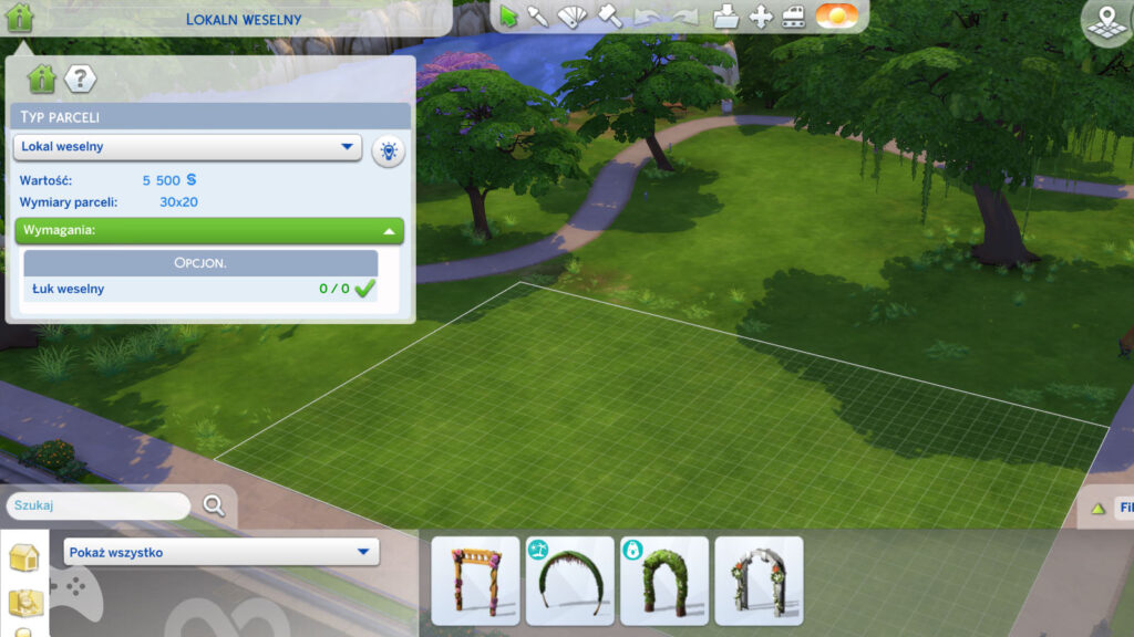 Lokal weselny aktualizacja The Sims 4 luty 2022