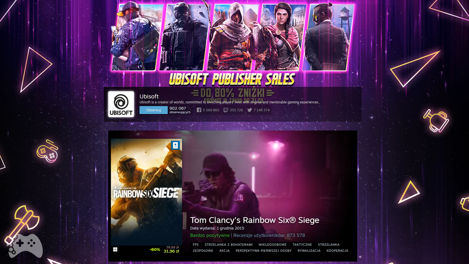Ubisoft Publisher Sale, czyli Assassin’s Creed, Far Cry i Watch_Dogs w promocji