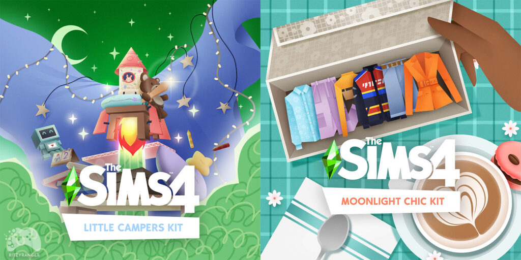 zapowiedź The Sims 4 Mali obozowicze i Księżycowy szyk