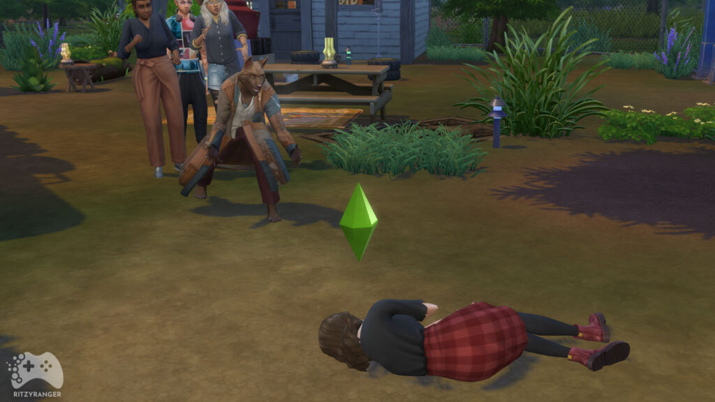 Bójka wilkołaków w The Sims 4