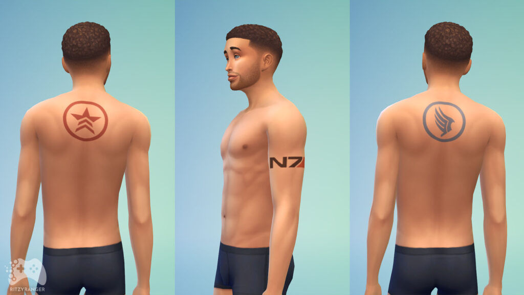 Tatuaże The Sims 4 Mass Effect
