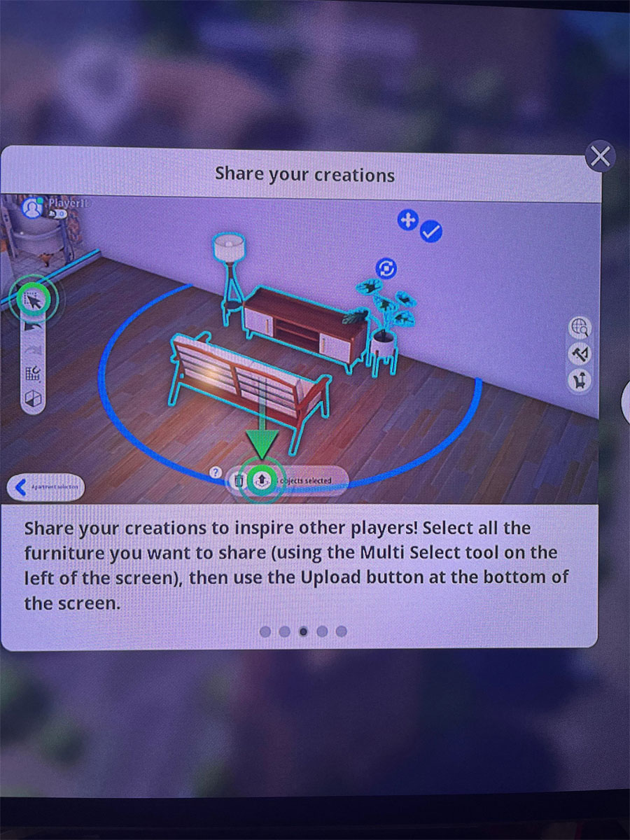 Zdjęcia The Sims 5 Samouczek udostępniania mebli