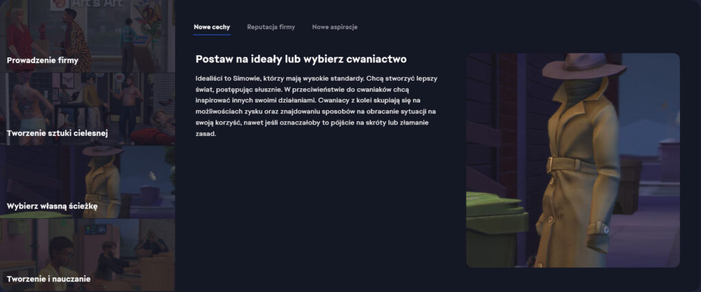 cwaniak z the sims 4 dochodowe hobby