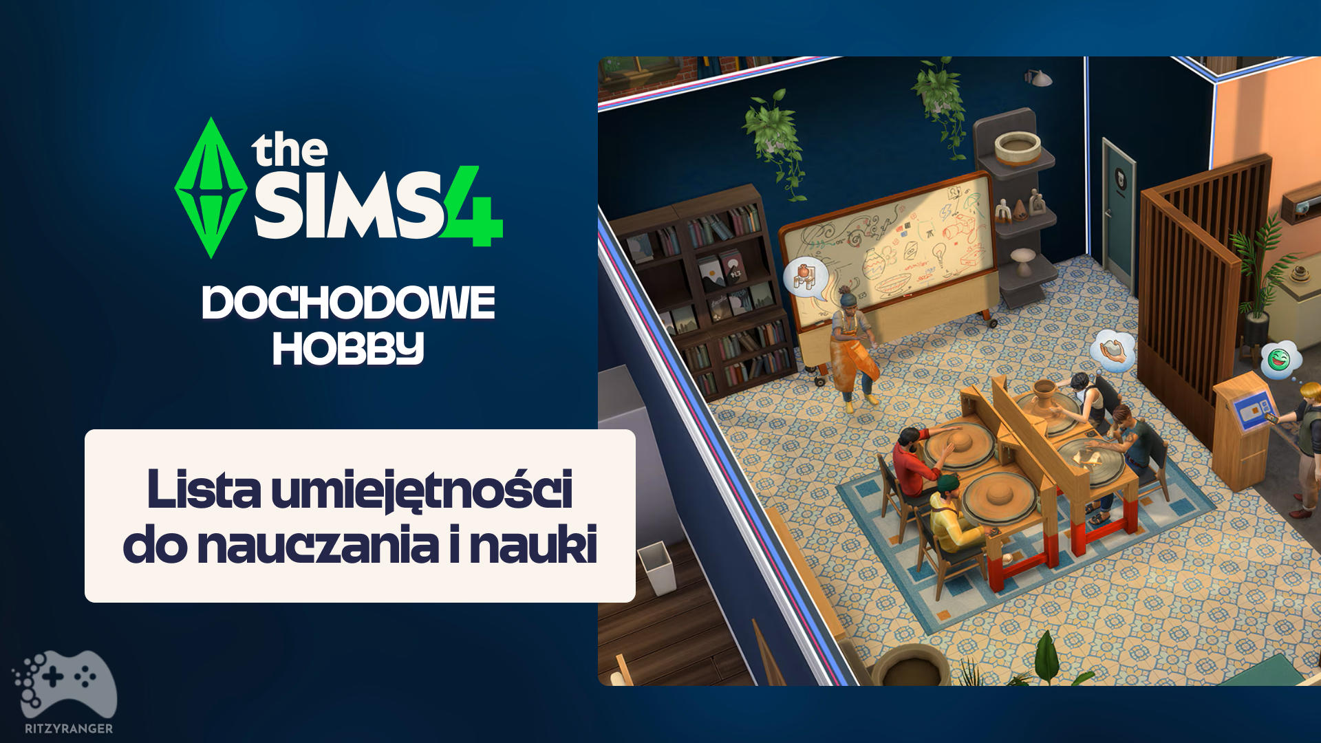lista umiejętności do nauki i nauczania w the sims 4 dochodowe hobby