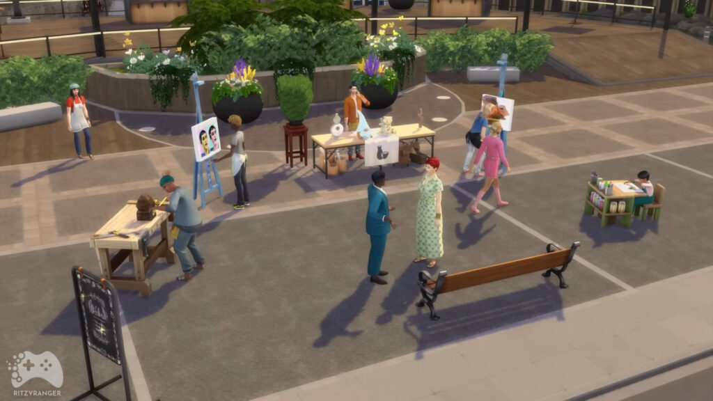 nowe otoczenie z dodatku the sims 4 dochodowe hobby