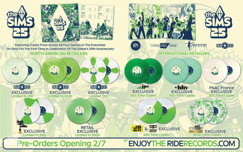 płyty winylowe the sims 25 lecie