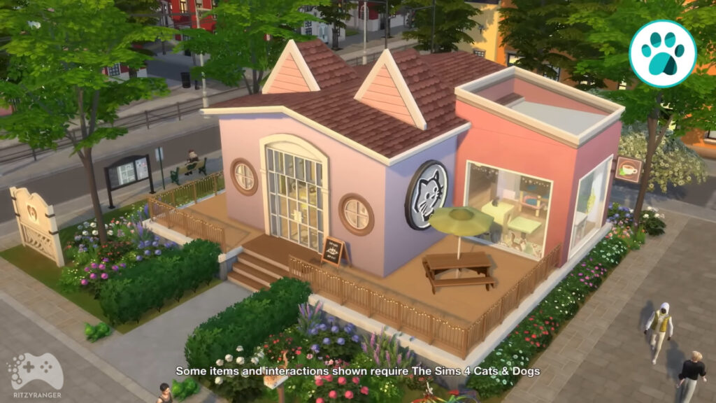 prowadzenie własnej kociej kawiarni zwiastun the sims 4 dochodowe hobby