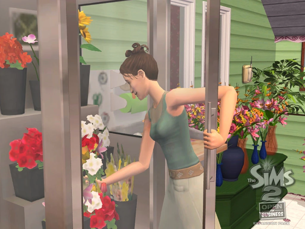 the sims 4 biznes i hobby własna kwiaciarnia