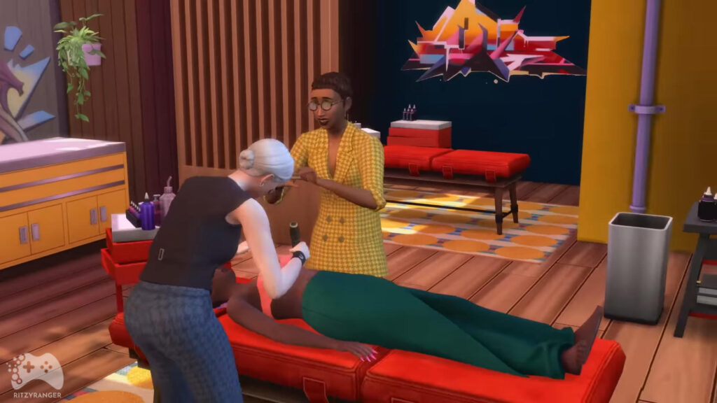 the sims 4 dochodowe hobby nauka tatuowania