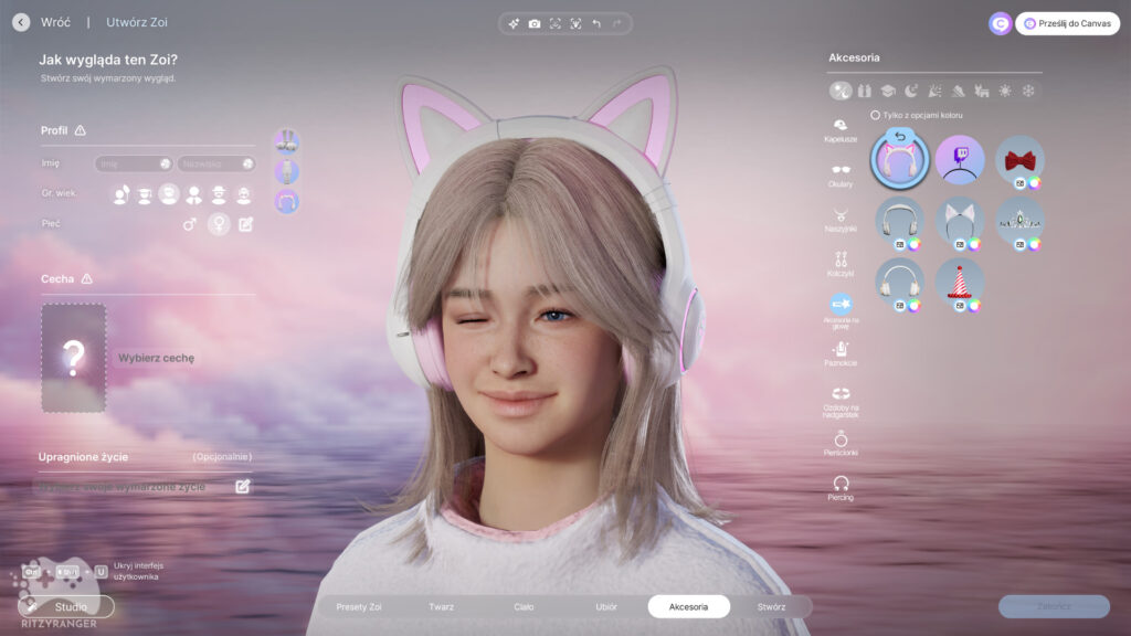 Słuchawki kota w nagrodę inZOI