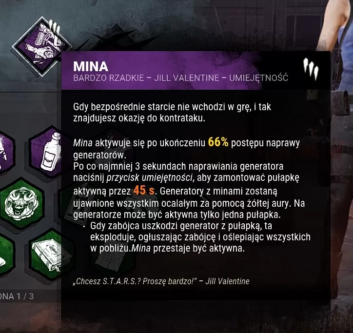 dbd umiejętność mina