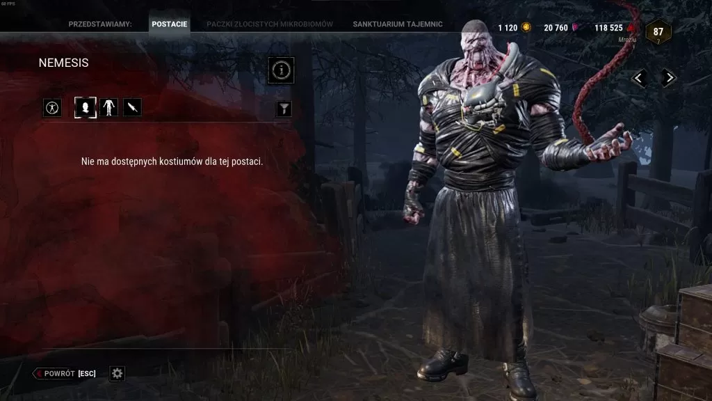 dbd Skin podstawowy Nemesis