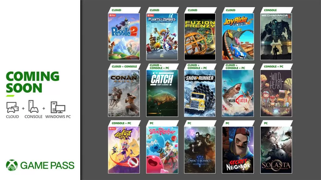 Maj 2021 Xbox Game Pass lista gier