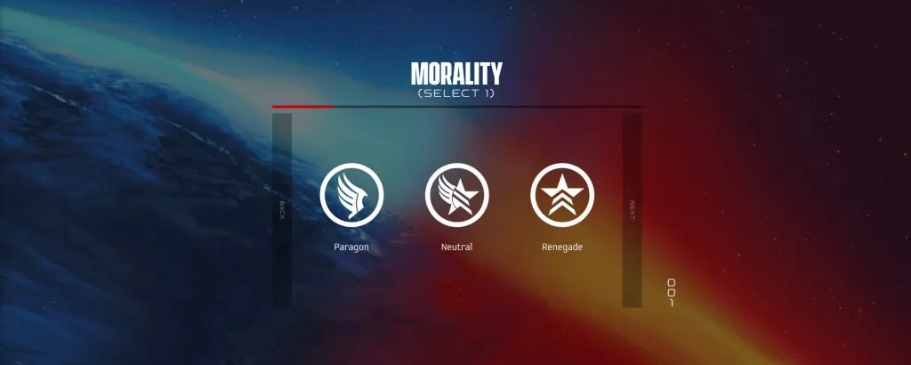 Mass Effect Legendary Edition - dobór decyzji swojej własnej tapety