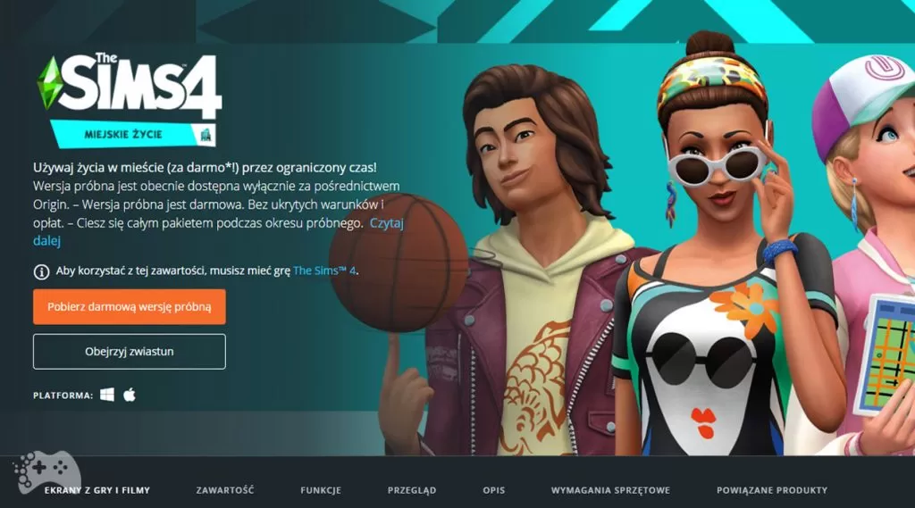 The Sims 4 Miejskie Życie do pobrania za darmo