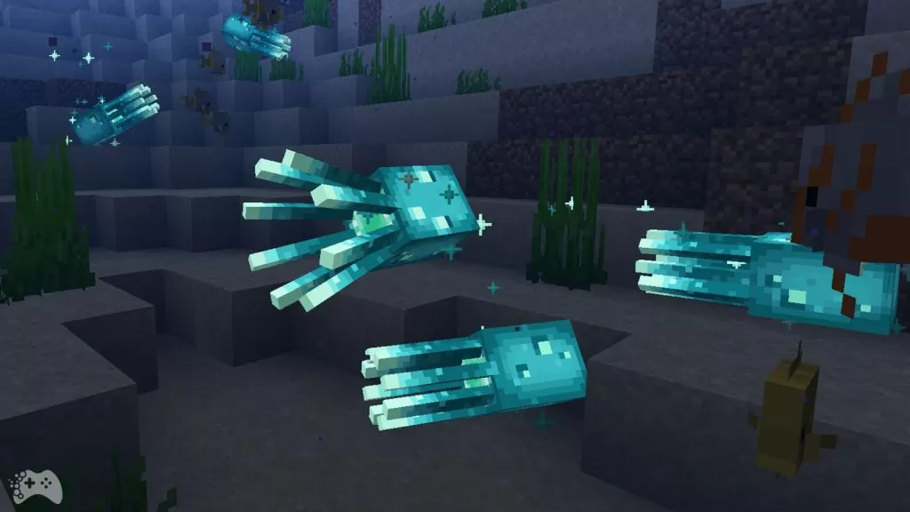 Świecące kałamarnice Minecraft 1.17