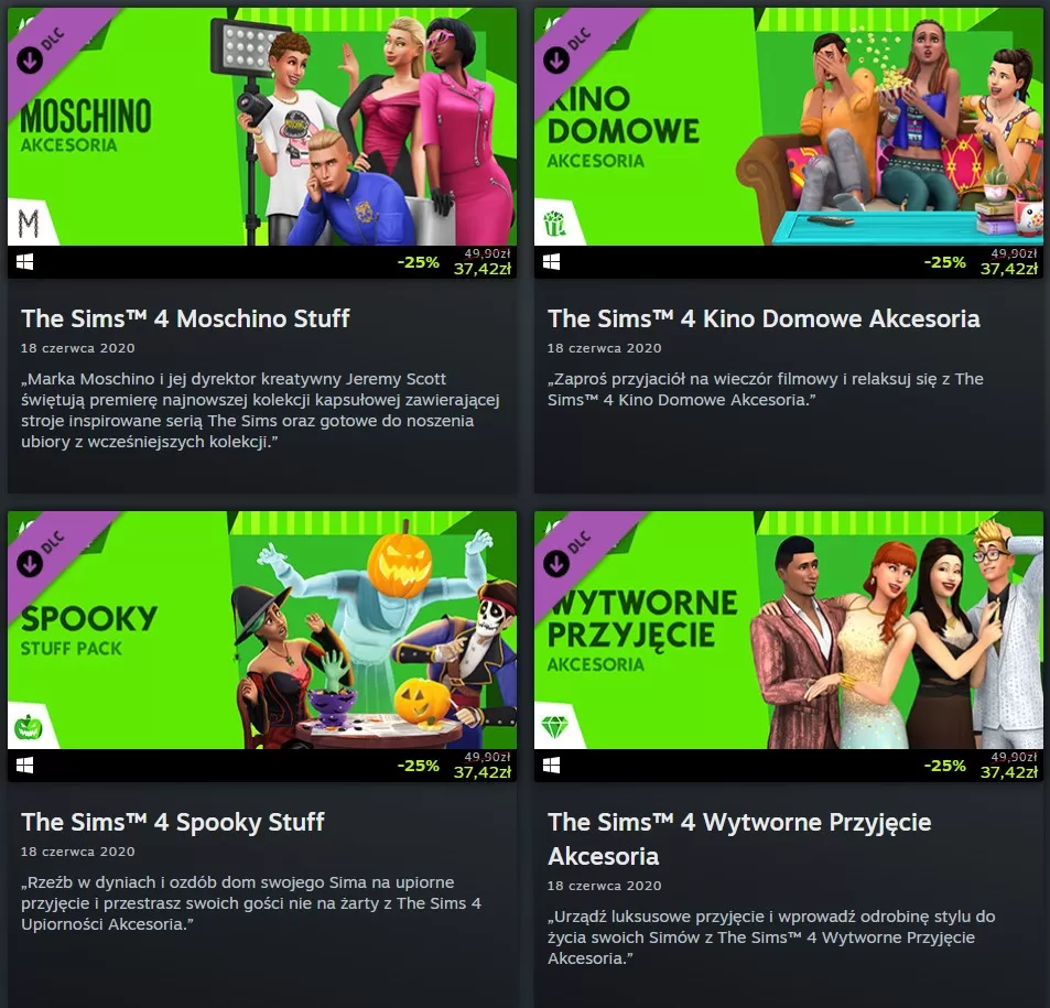 Promocja na akcesoria do The Sims 4