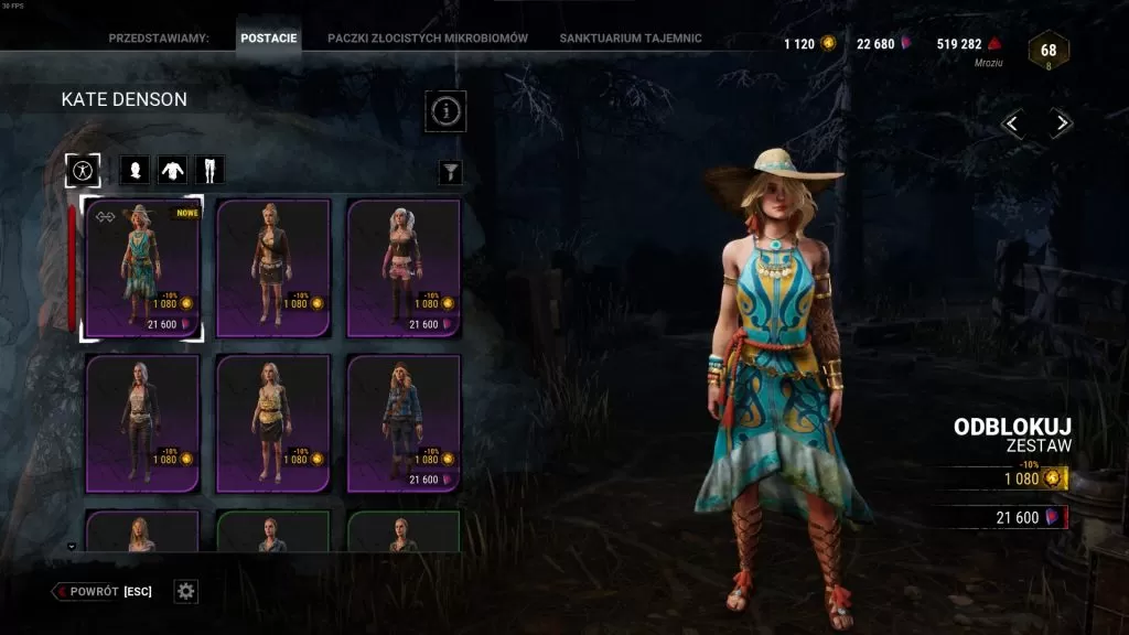 dbd grecki skin Kate Denson