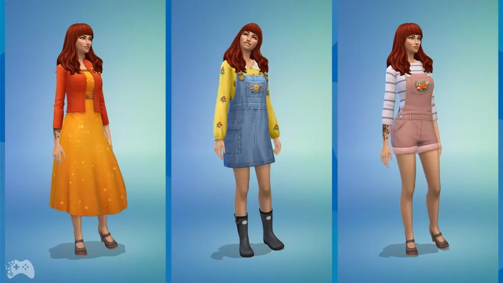 First look ubrania dla simek z The Sims 4 Wiejska Sielanka