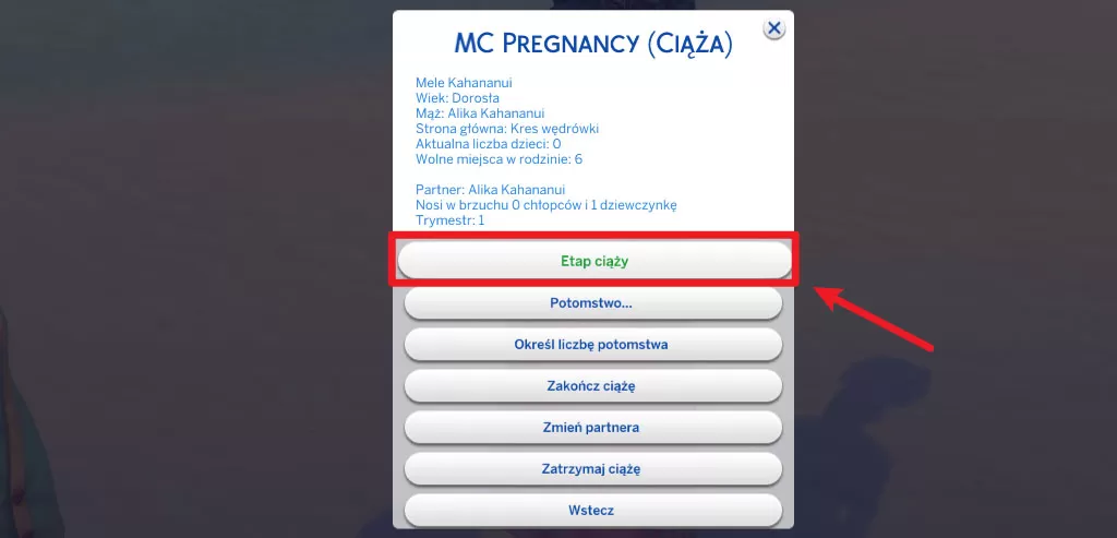 szybciej poród The Sims 4
