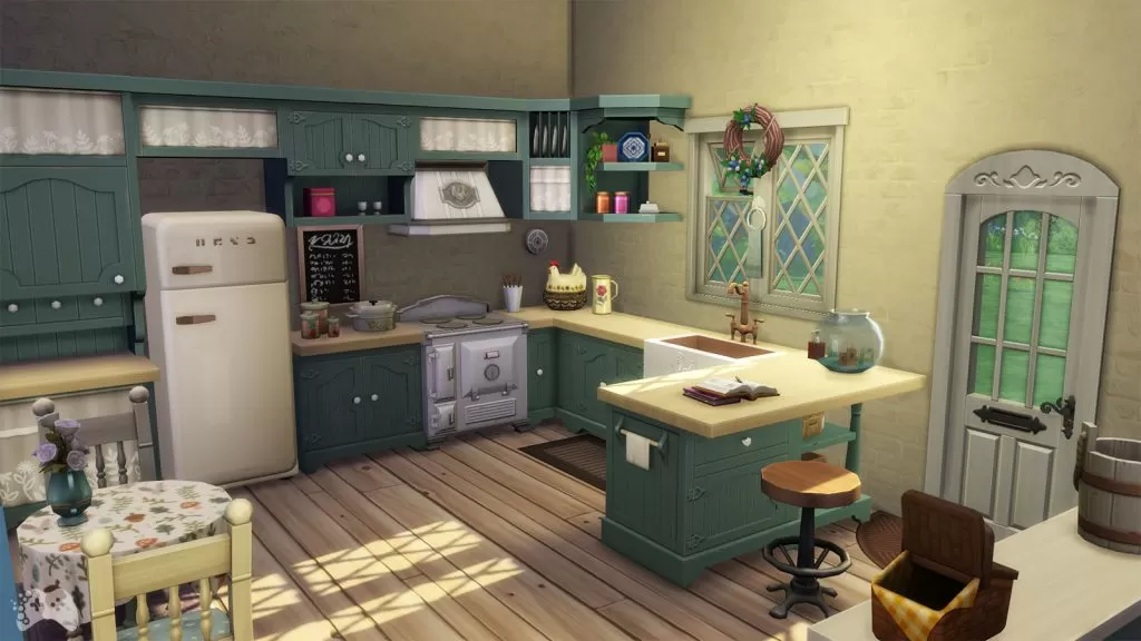 The Sims 4 Wiejska sielanka first look kuchnia na wsi