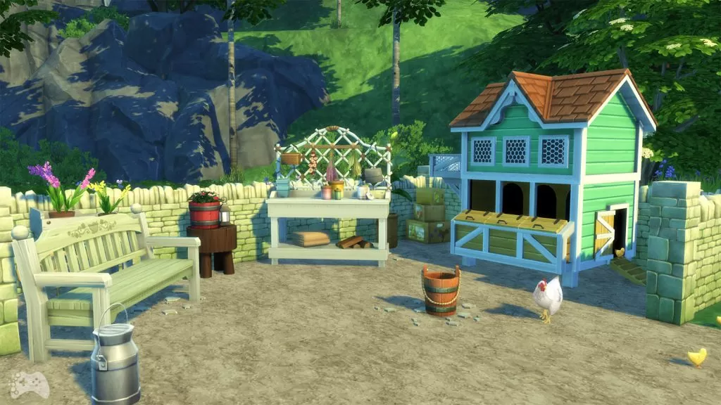 The Sims 4 Wiejska sielanka first look wiejski ogródek