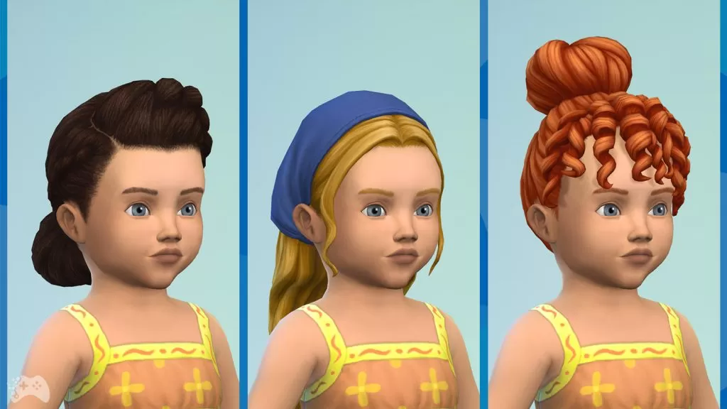 The Sims 4 Wiejska sielanka przegląd fryzury mała dziewczynka