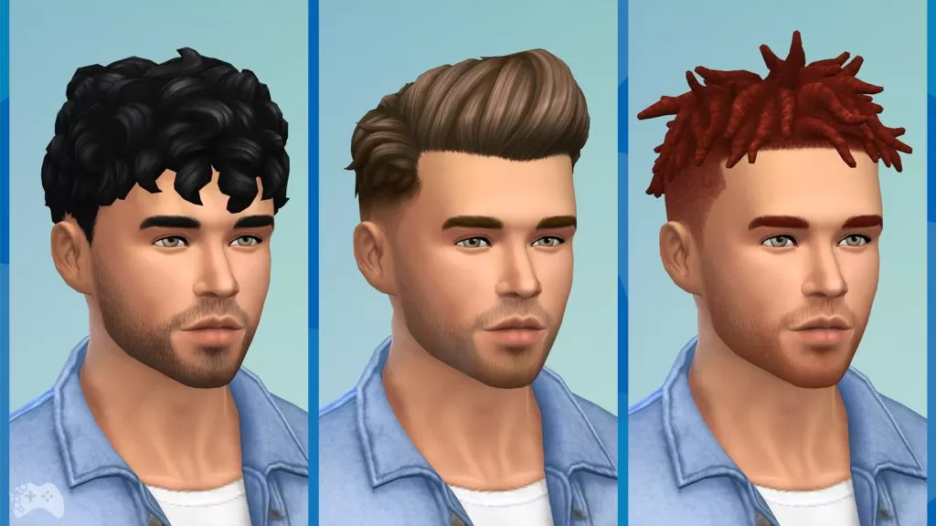 The Sims 4 Wiejska sielanka przegląd fryzury męskie