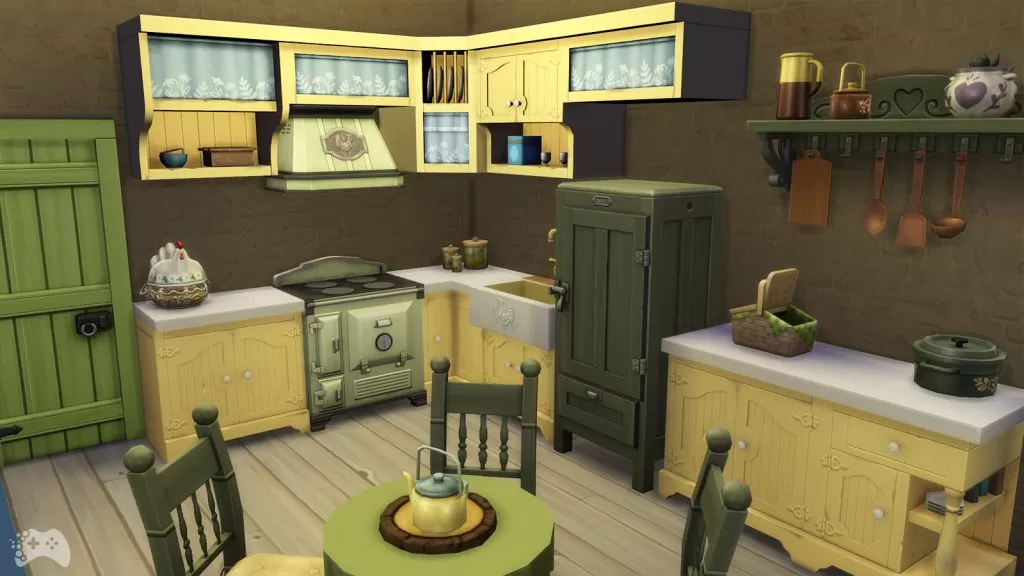 The Sims 4 Wiejska sielanka przegląd kuchnia