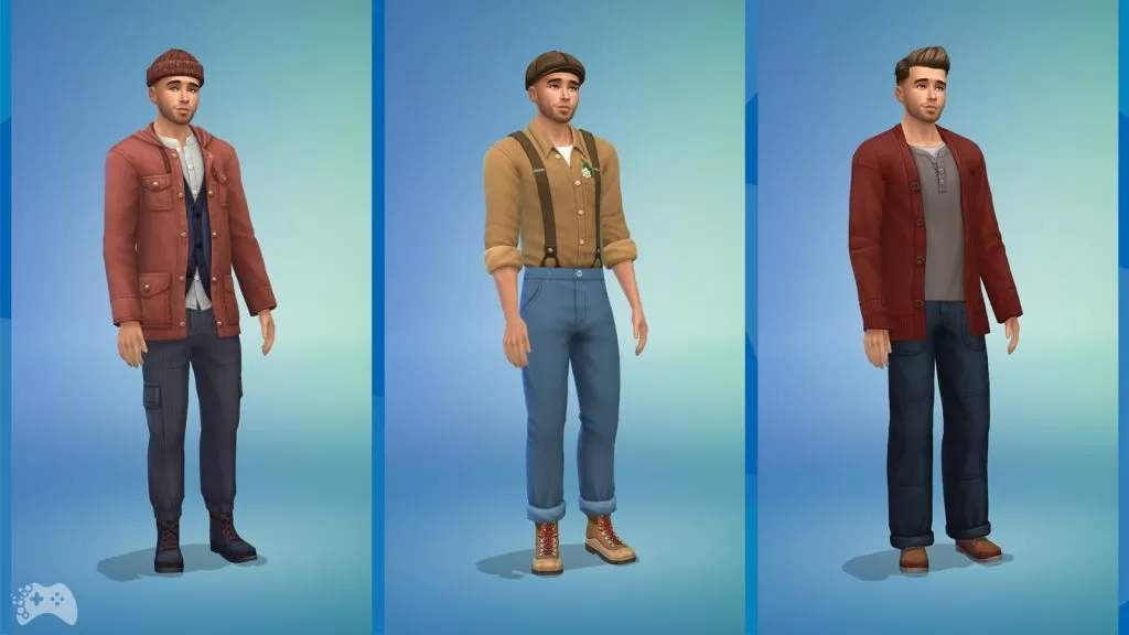 The Sims 4 Wiejska sielanka przegląd ubrania dla simów