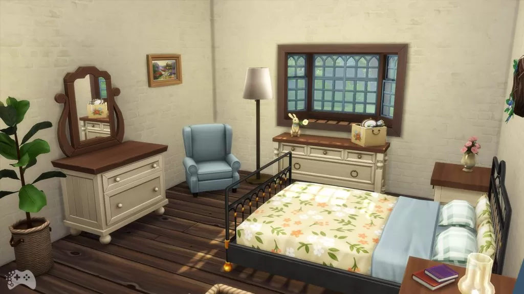 The Sims 4 Wiejska sielanka przegląd sypialni