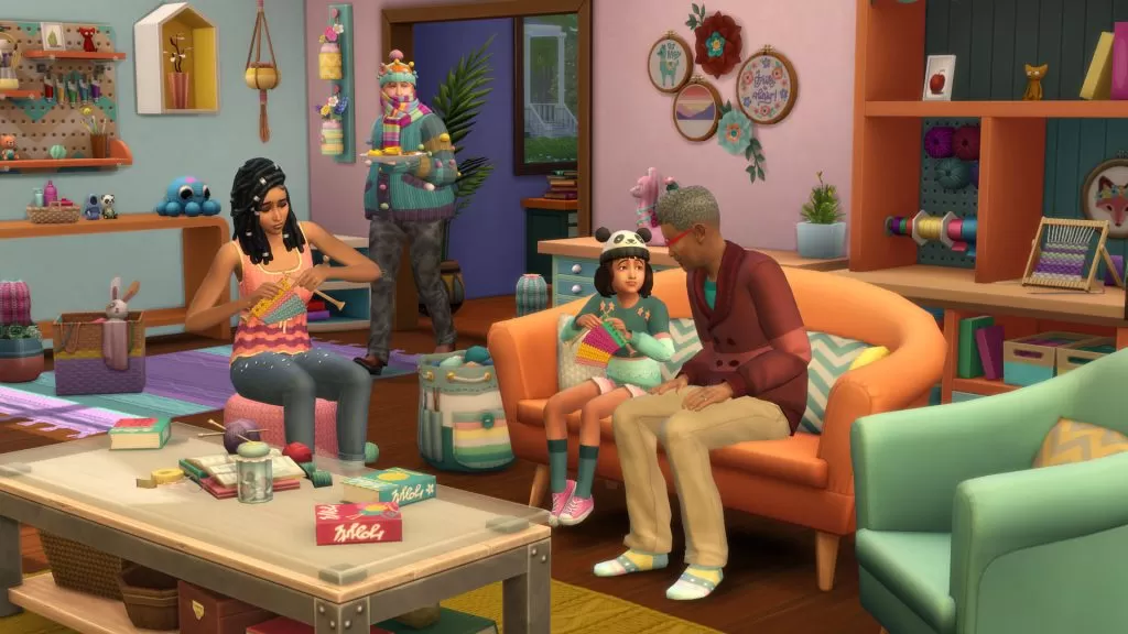 The Sims 4 Włóczkowe historie kody robienie na drutach