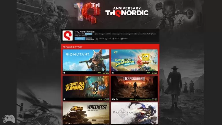 THQ Nordic - wyprzedaż wydawcy