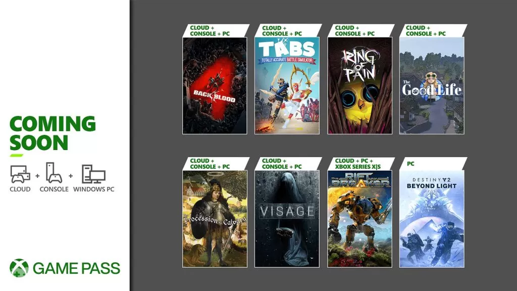 Lista gier Xbox Game Pass październik 2021
