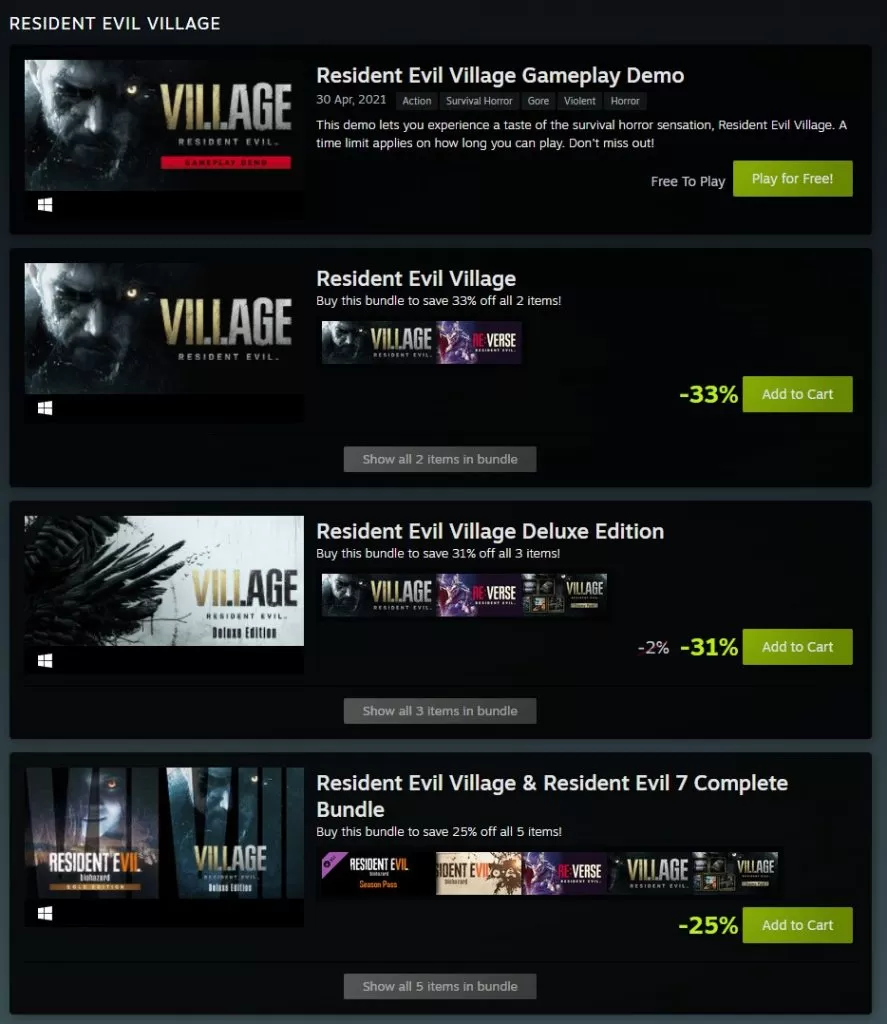 Resident Evil Village - promocja