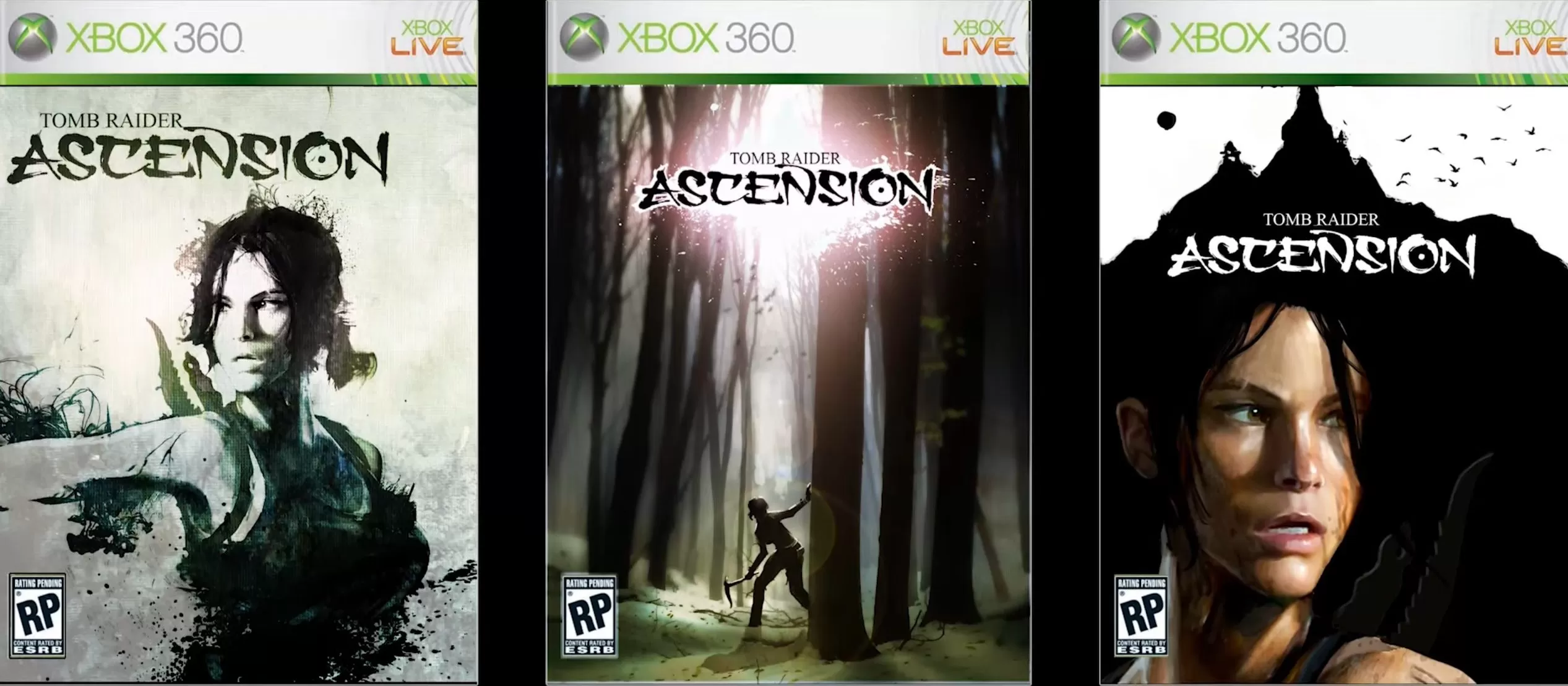Tomb Raider Ascension okładki koncepcyjne