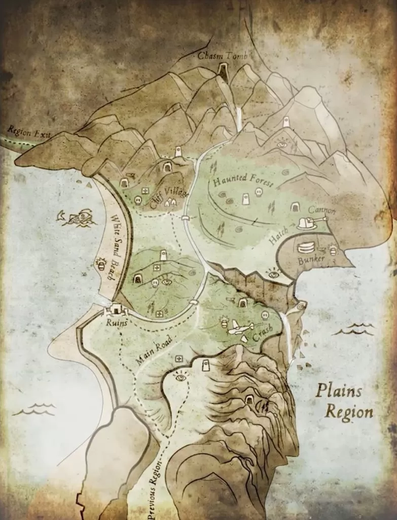 Tomb Raider Ascension - mapa wyspy