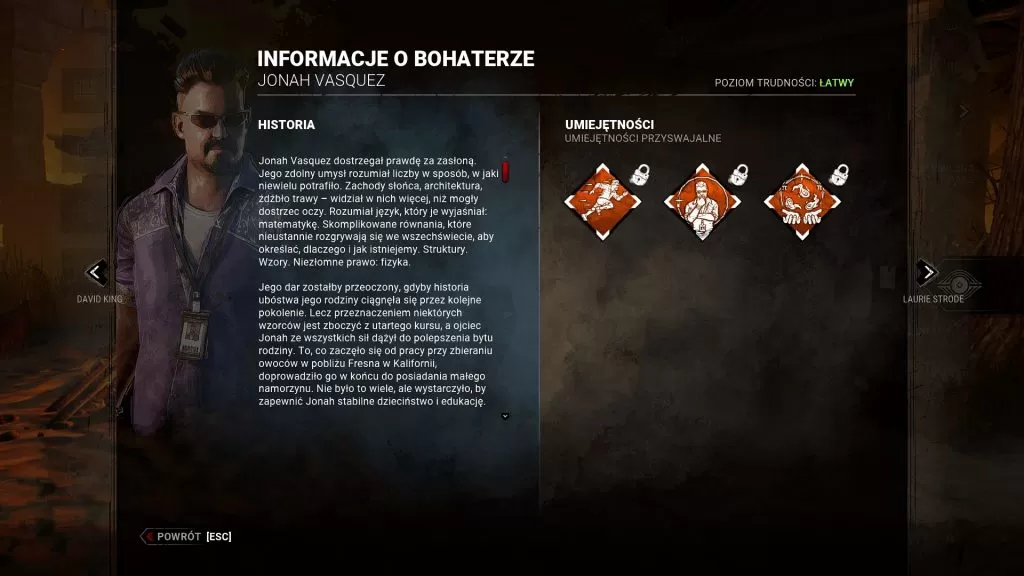 Umiejętności Jonah Vasquez
