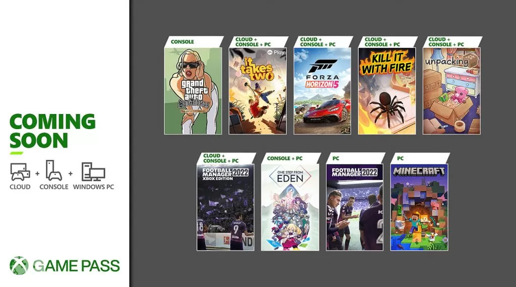 Lista gier Xbox Game Pass listopad 2021
