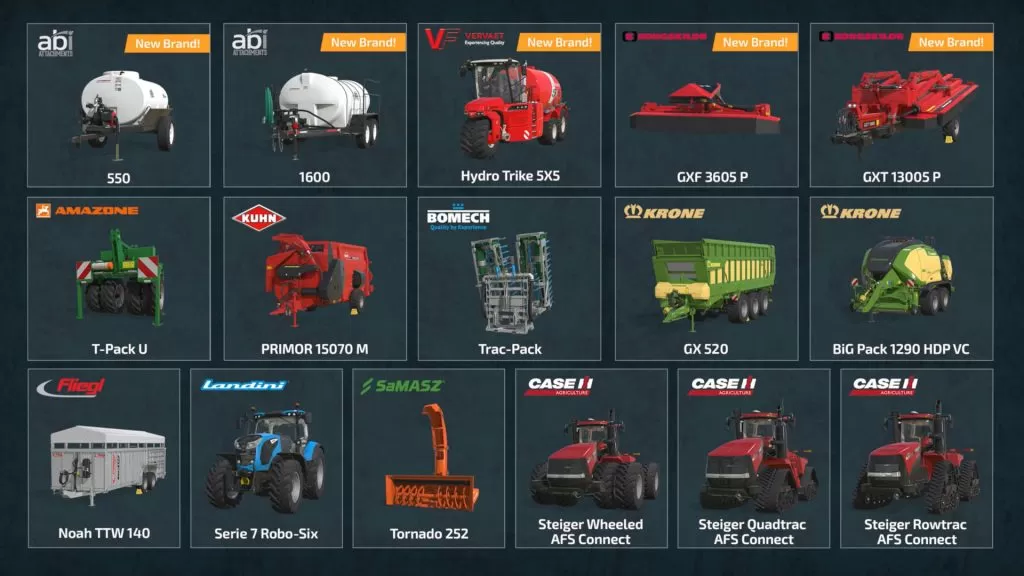 Nowe pojazdy w Farming Simulator 22