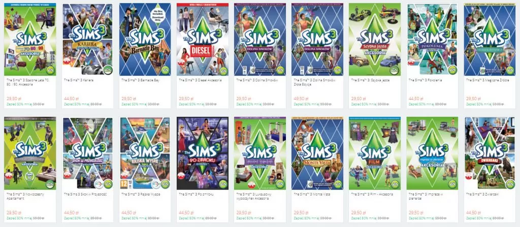 Świąteczna promocja The Sism 3 origin