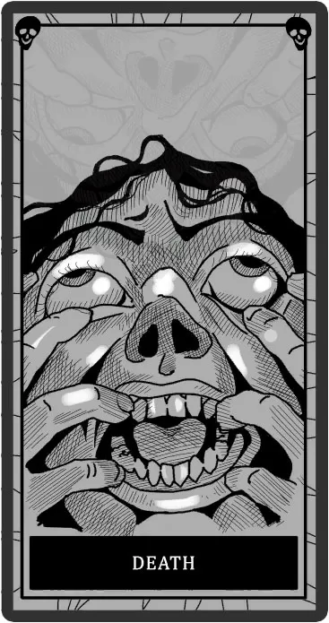 Death karty tarota Phasmophobia