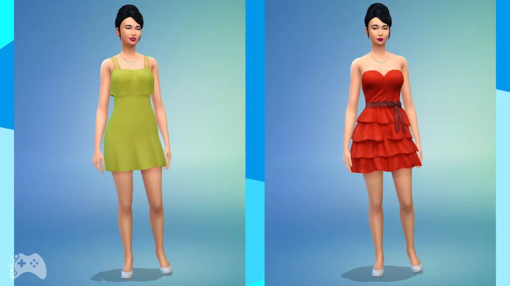 Kolory sukienek aktualizacja The Sims 4 luty 2022