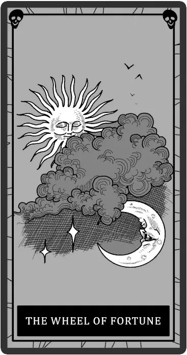 The wheel of fortune karty tarota Phasmophobia