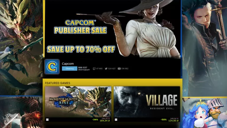 capcom wyprzedaż wydawcy na steam