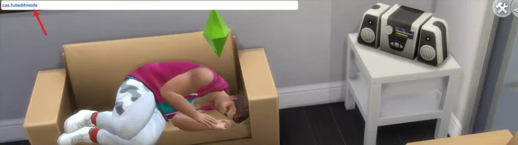 jak odchudzić sima w the sims 4 kod